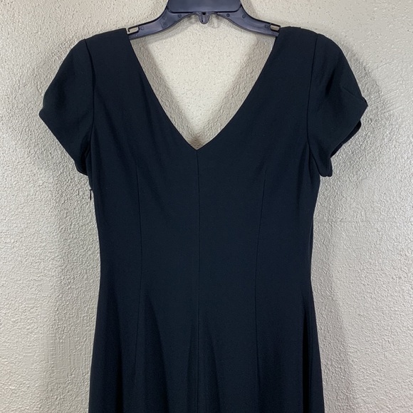 Banana Republic Dress Black V-neck Size 2 - Picture 14 of 14